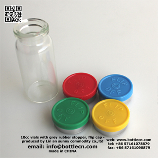 tubular 10ml glass vials for steroids clear glass sealable bottles with rubber cap
